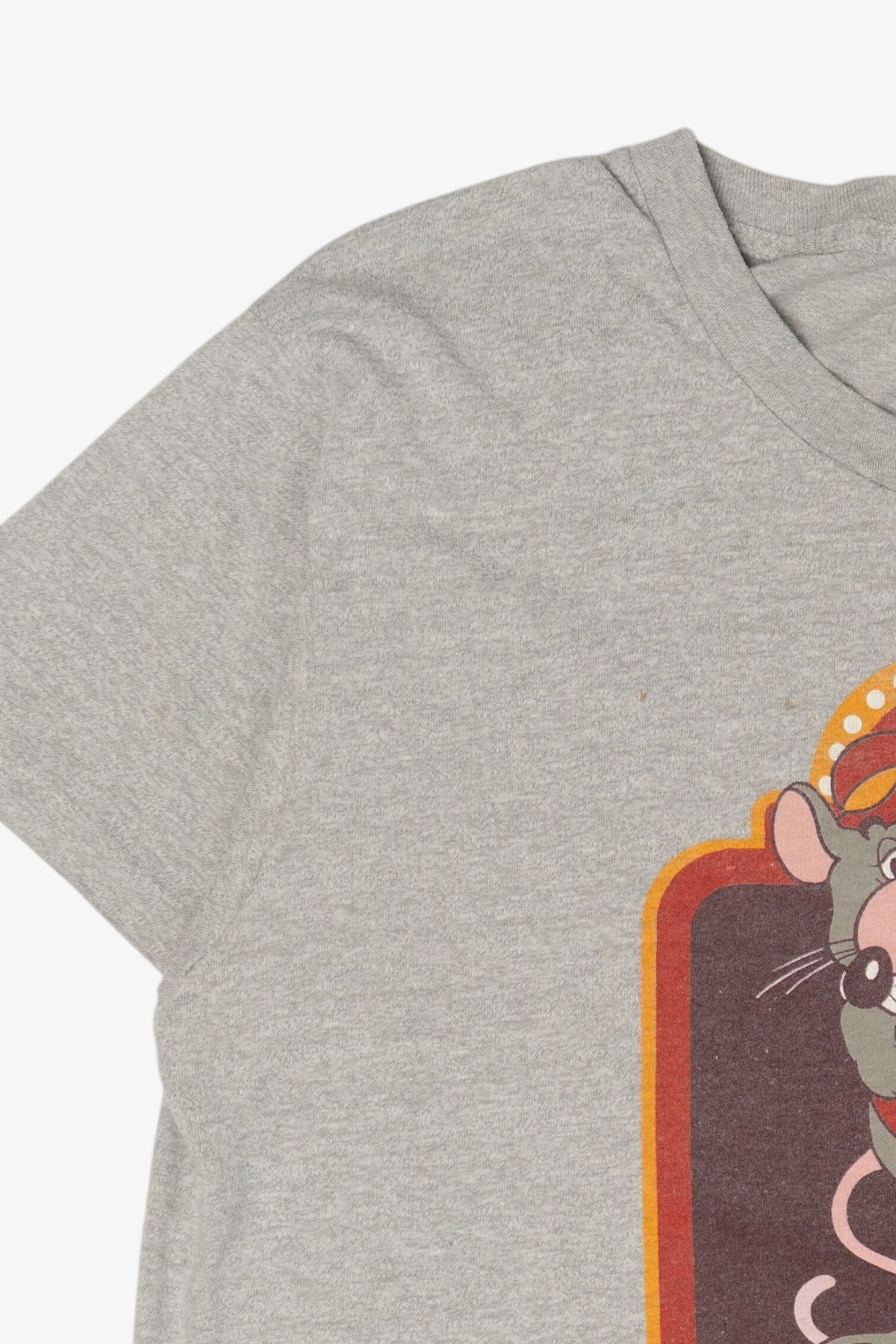 Vintage Grey Chuck E. Cheese Single Stitch T-Shirt (1980s)