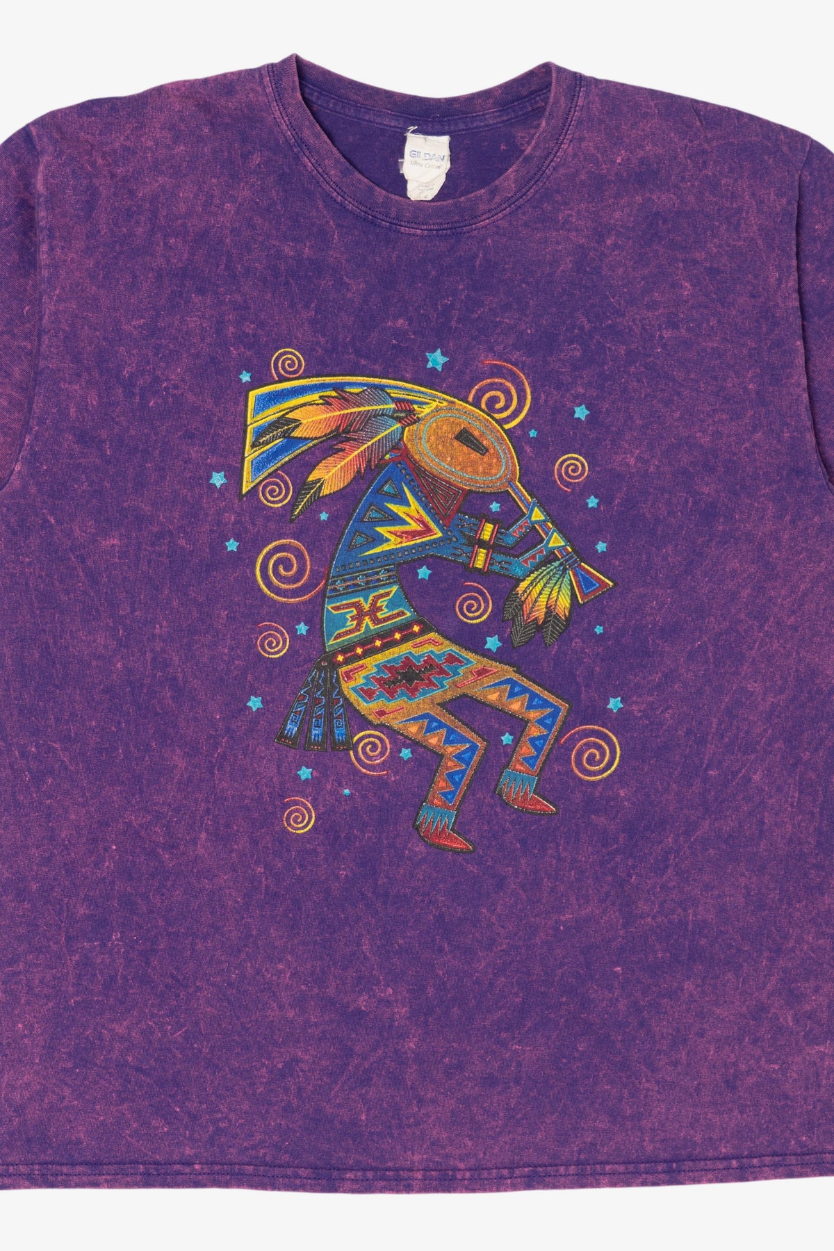 Vintage Purple Acid Wash Kokopelli T-Shirt (2000s)