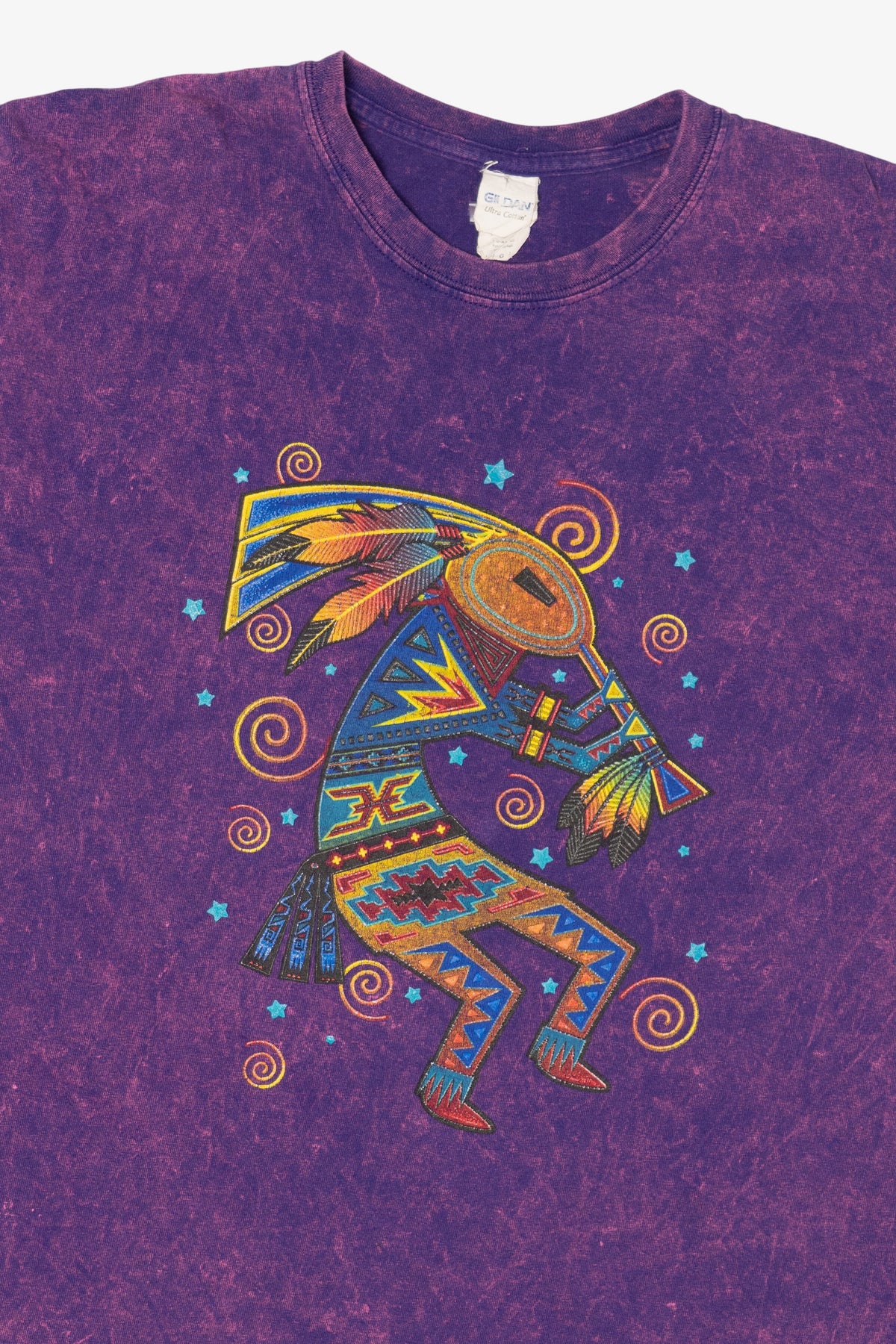 Vintage Purple Acid Wash Kokopelli T-Shirt (2000s)