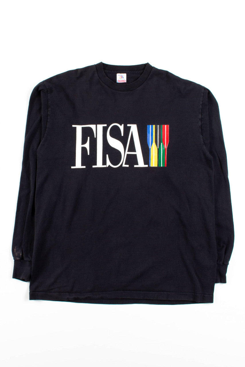 Vintage FISA Rowing Long Sleeve T-Shirt