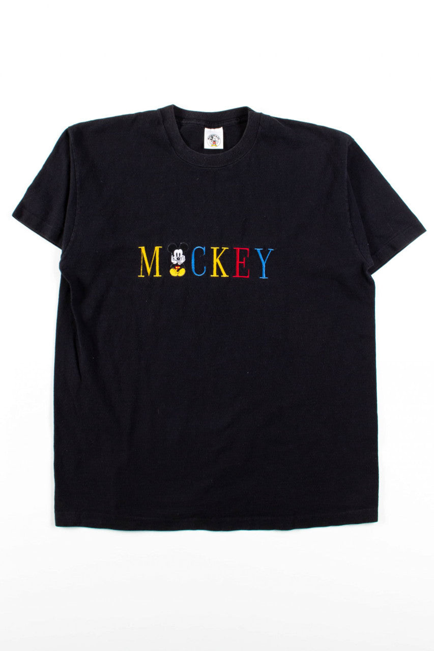 Vintage Embroidered Mickey T-Shirt