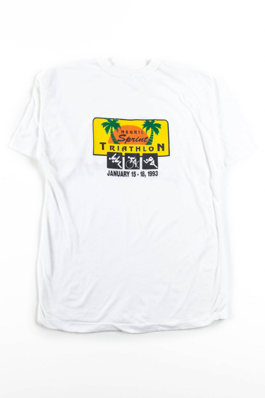 Vintage Coke Negril Sprint Triathlon T-Shirt (1993)