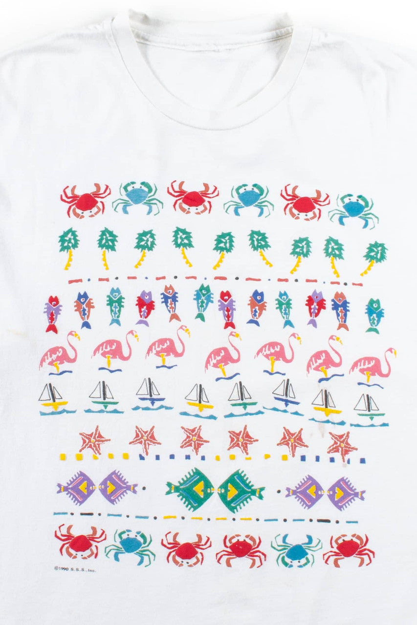 Vintage Tropical Icons T-Shirt