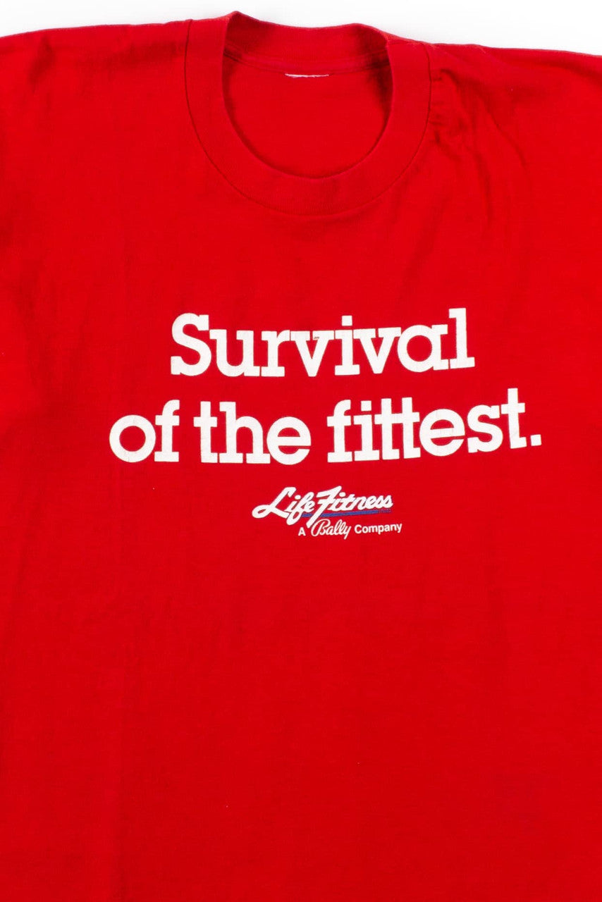 Vintage Life Fitness Survival Of The Fittest T-Shirt