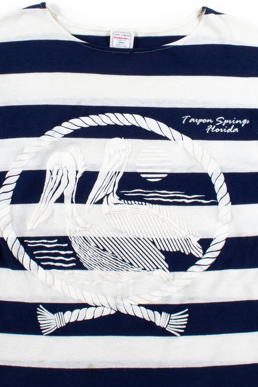 Vintage Tarpon Springs Striped T-Shirt