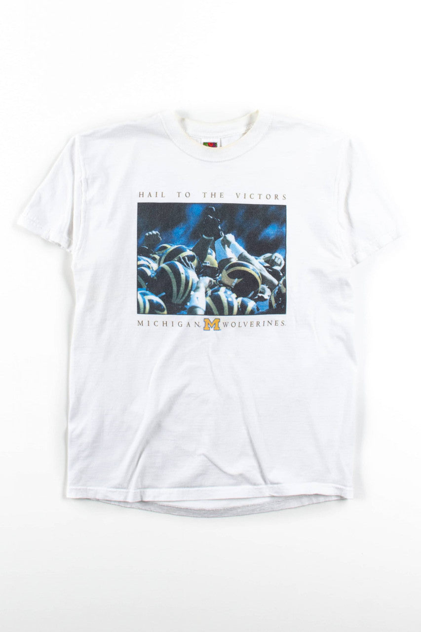 Vintage Michigan Wolverines Hail To The Victors T-Shirt