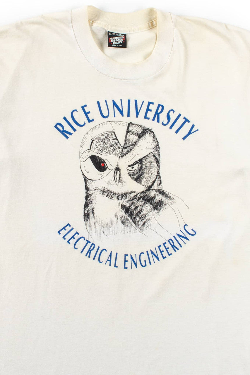 Rice University Terminator Owl Vintage T-Shirt