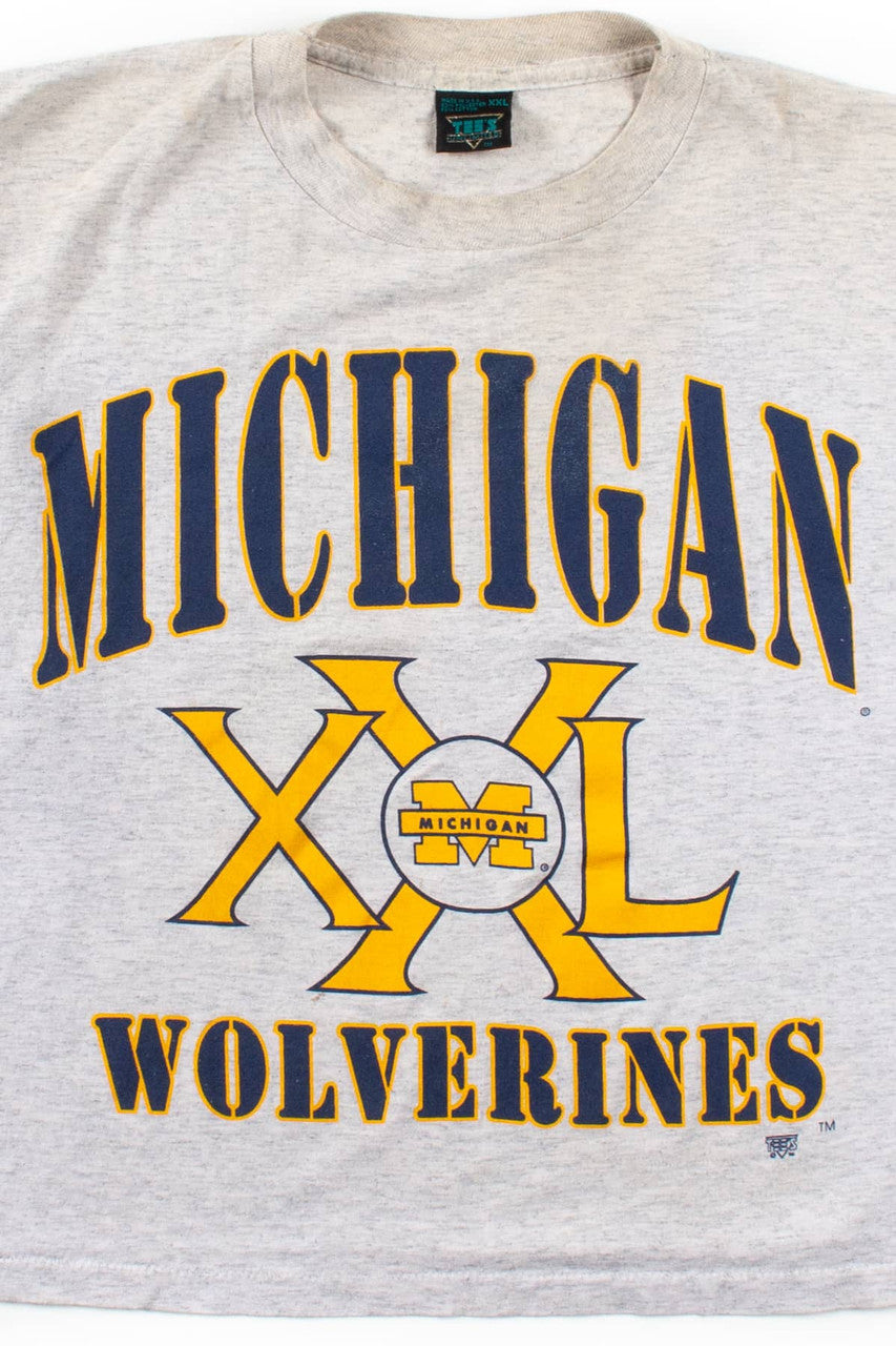 Vintage Michigan Wolverines Cropped T-Shirt