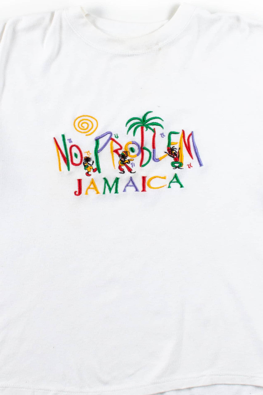 Vintage Embroidered No Problem Jamaica T-Shirt