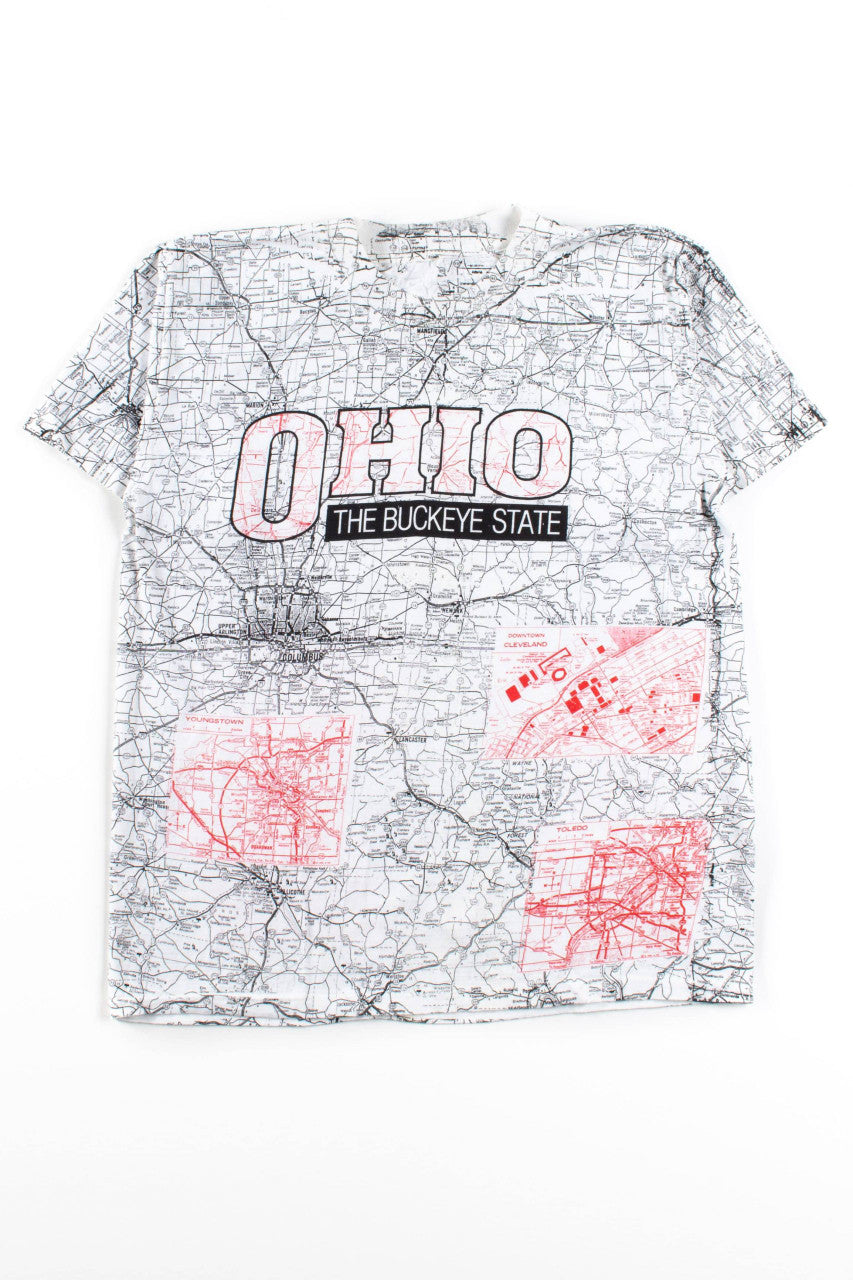 Vintage Ohio Roadmap T-Shirt