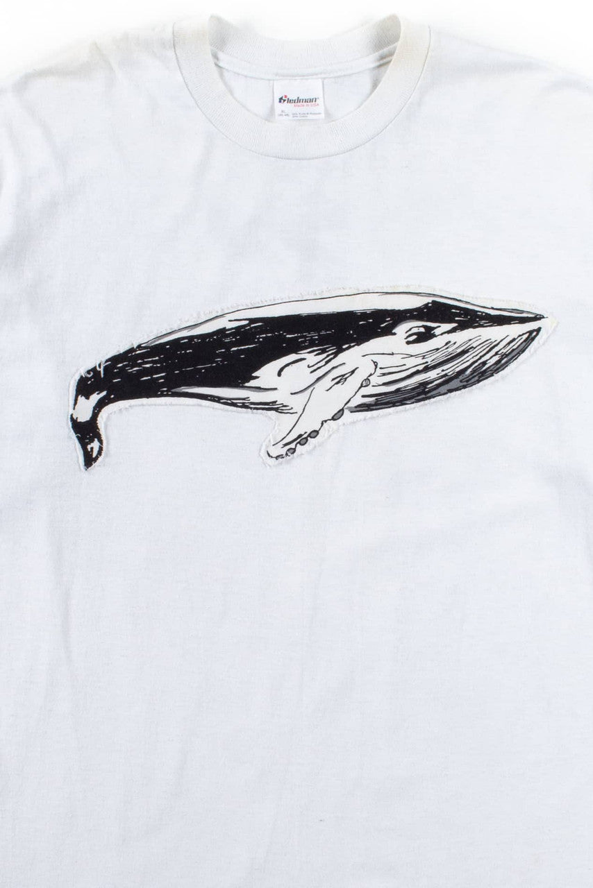 Vintage Whale Patch T-Shirt