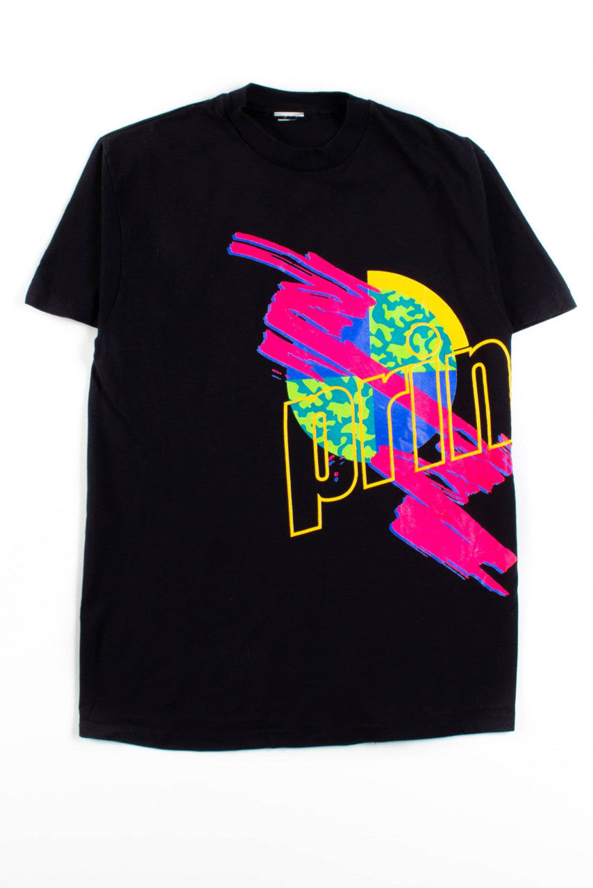 Vintage Prince Tennis Wraparound Neon T-Shirt