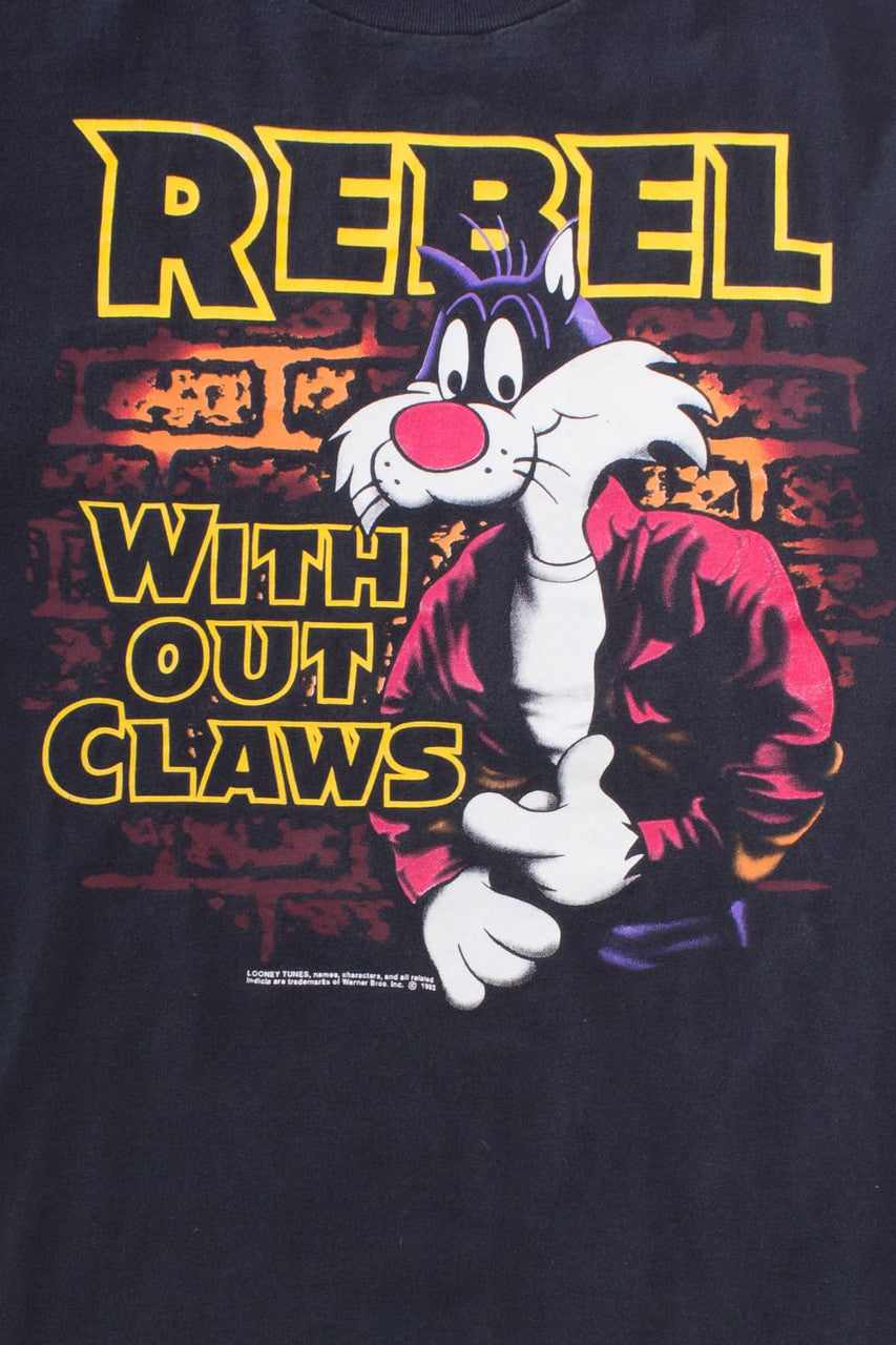 Vintage 'Rebel Without Claws' T-Shirt (1992)
