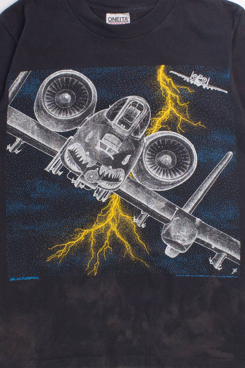 Vintage Thunderbolt Aircraft T-Shirt (1988)