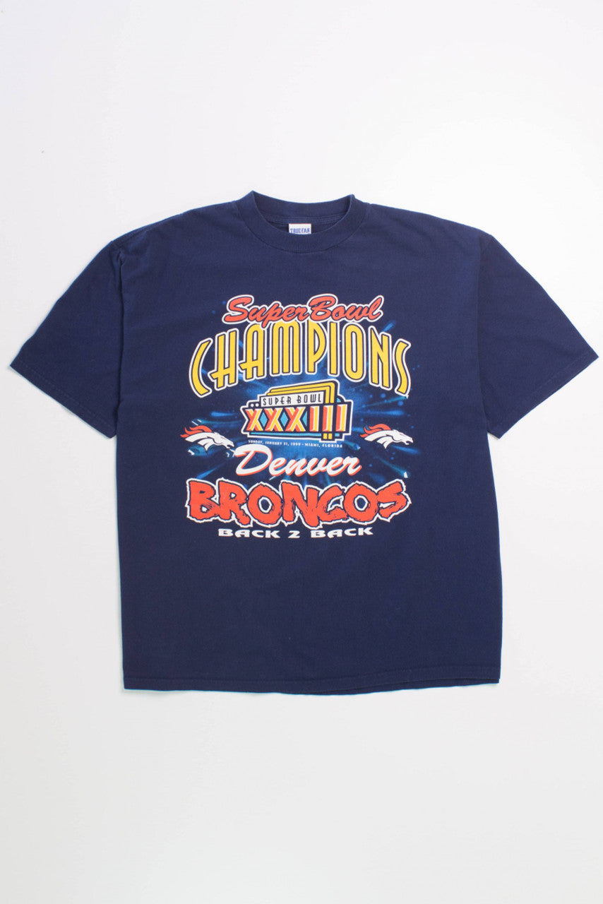 '99 Broncos Back 2 Back Super Bowl T-Shirt