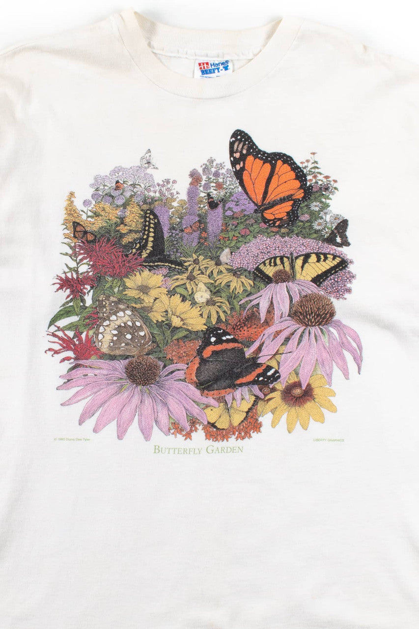 VintageButterfly Garden T-Shirt (1993)