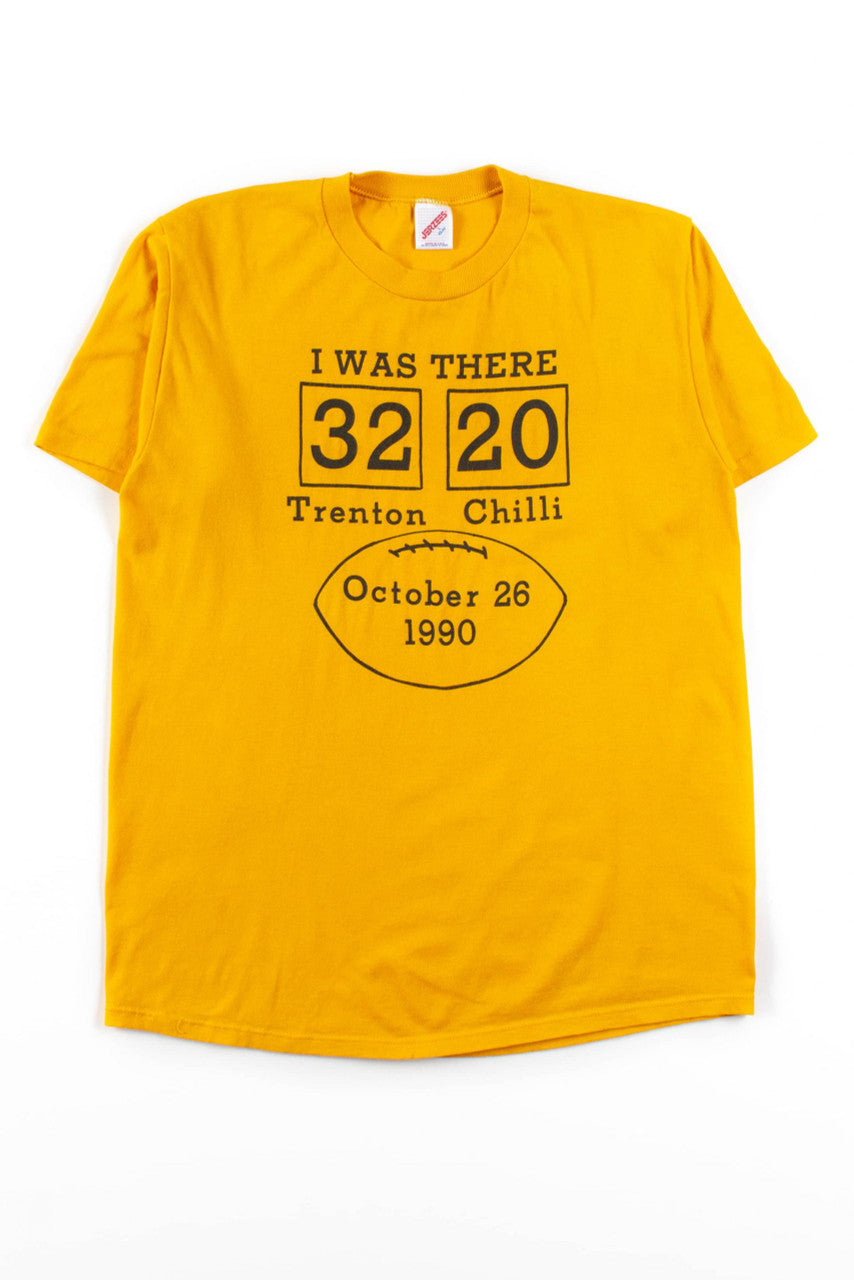 Vintage Trenton-Chilli Football Match T-Shirt (1990)