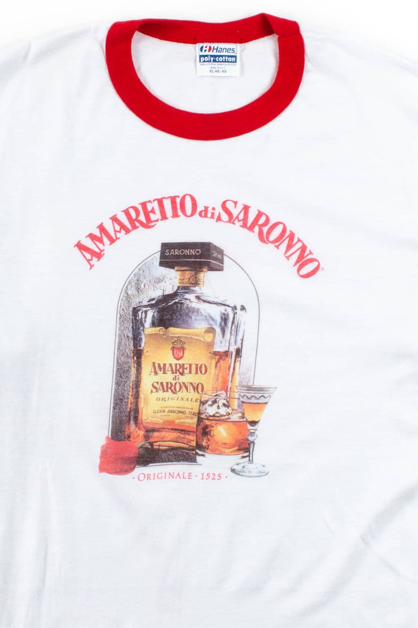 Vintage Amaretto diSaronno Ringer T-Shirt (XL)