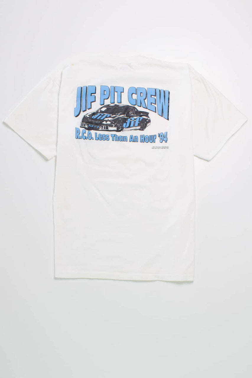Vintage Jif Peanut Butter 'Pit Crew' T-Shirt (1994)