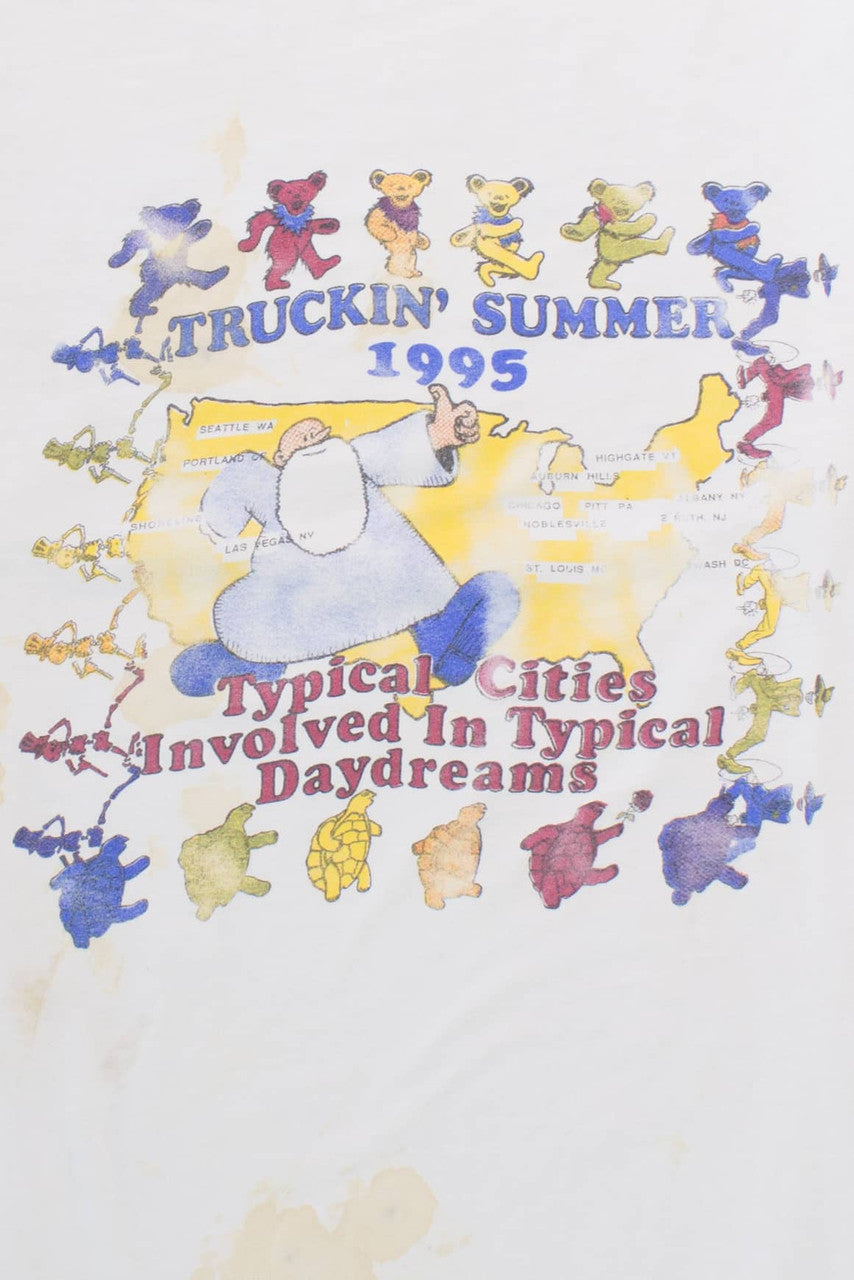 Vintage Grateful Dead 'Truckin Summer' 1995 Tour T-Shirt