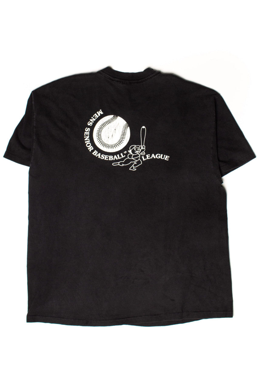 Vintage Mens Senior Baseball League T-Shirt (1990s)