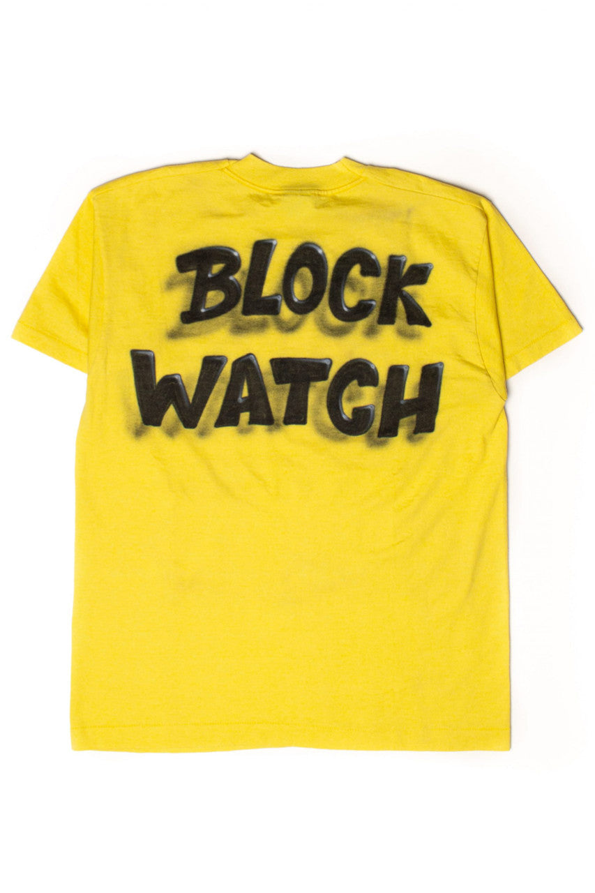 Vintage Airbrushed Block Watch T-Shirt (1990s)