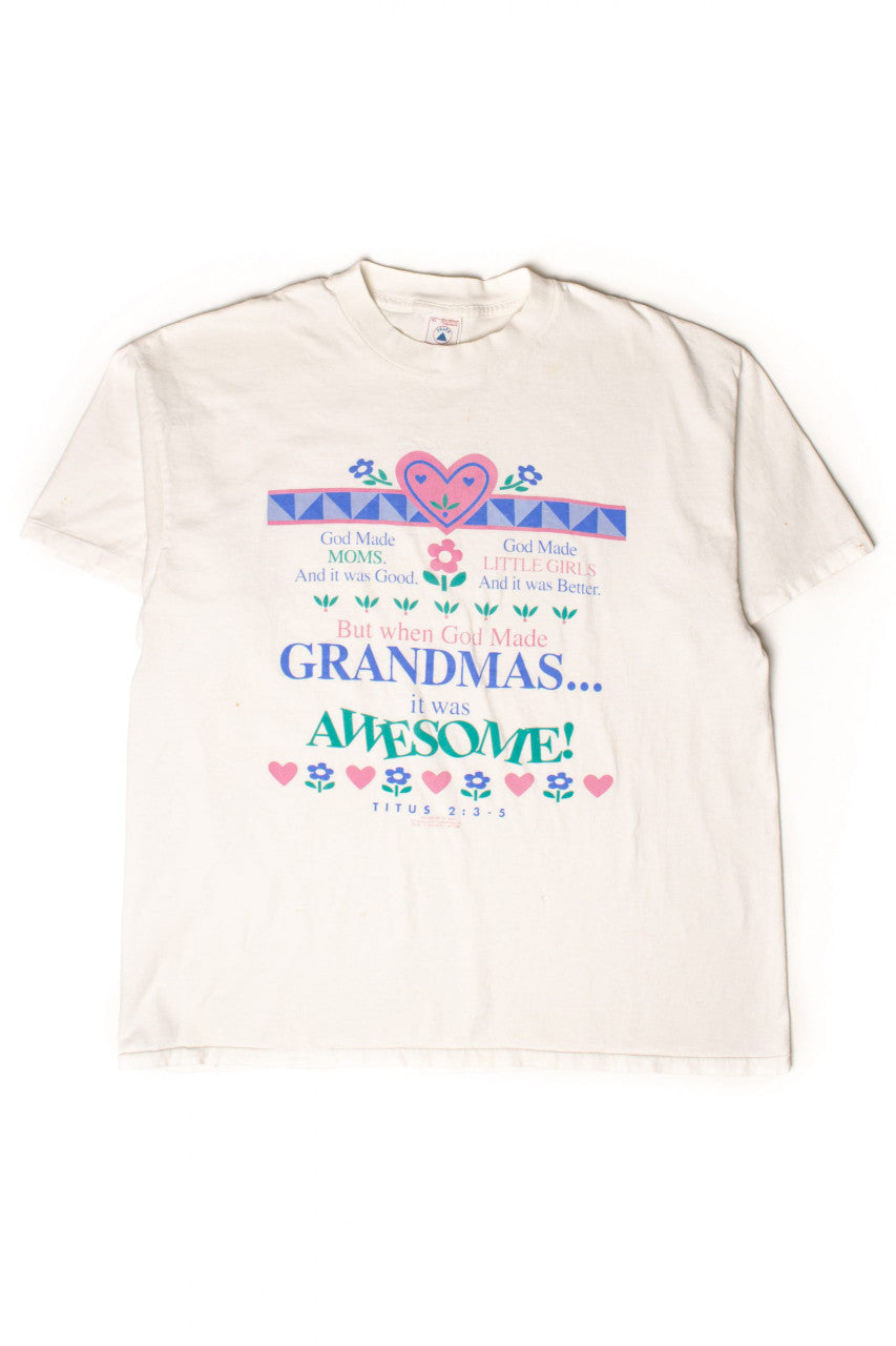 When God Made Grandmas... Vintage T-Shirt (1993)
