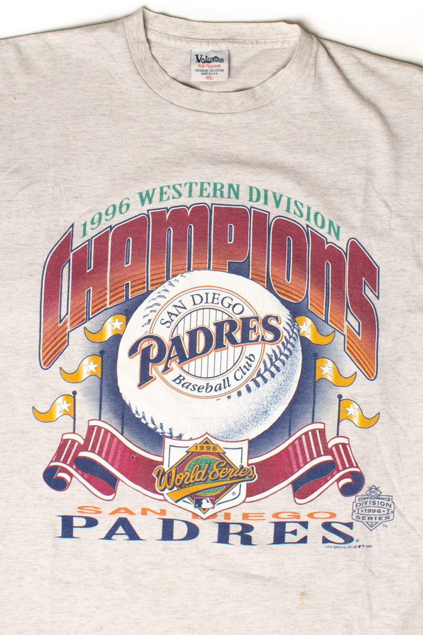 Vintage San Diego Padres Western Division Champions T-Shirt (1996)