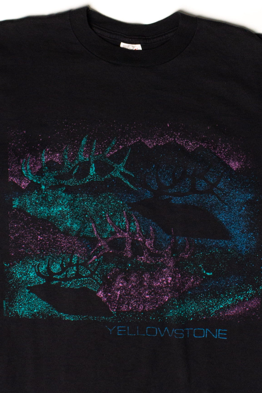 Vintage Yellowstone Spray Paint T-Shirt (1991)