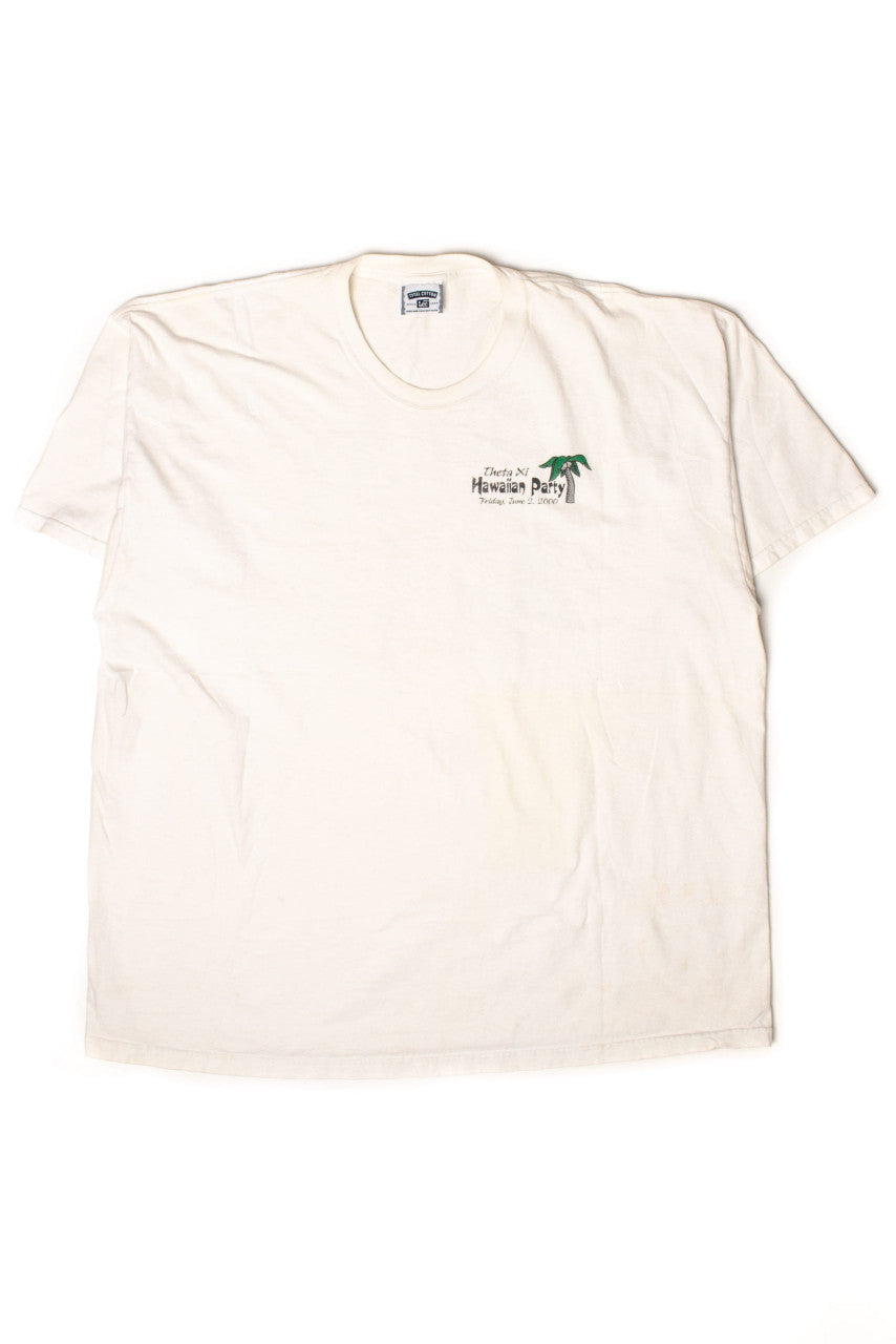 Vintage Theta Xi Hawaiian Party T-Shirt (2000)