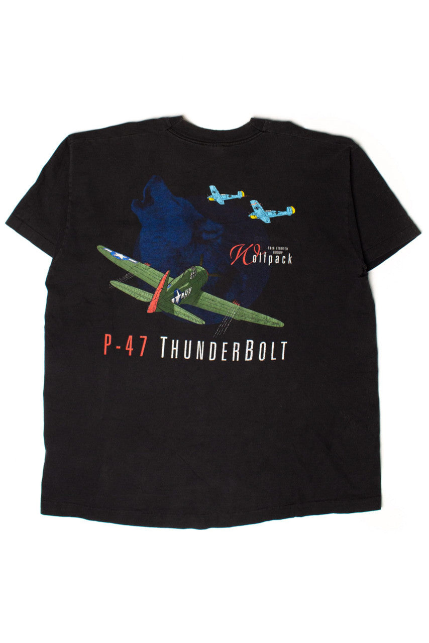 Vintage 56th Fighter Group Wolfpack T-Shirt (1990s)