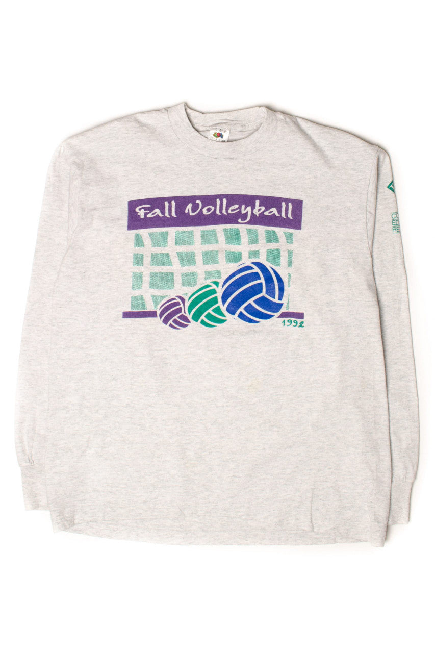 Vintage Fall Volleyball Long Sleeve T-Shirt (1992)