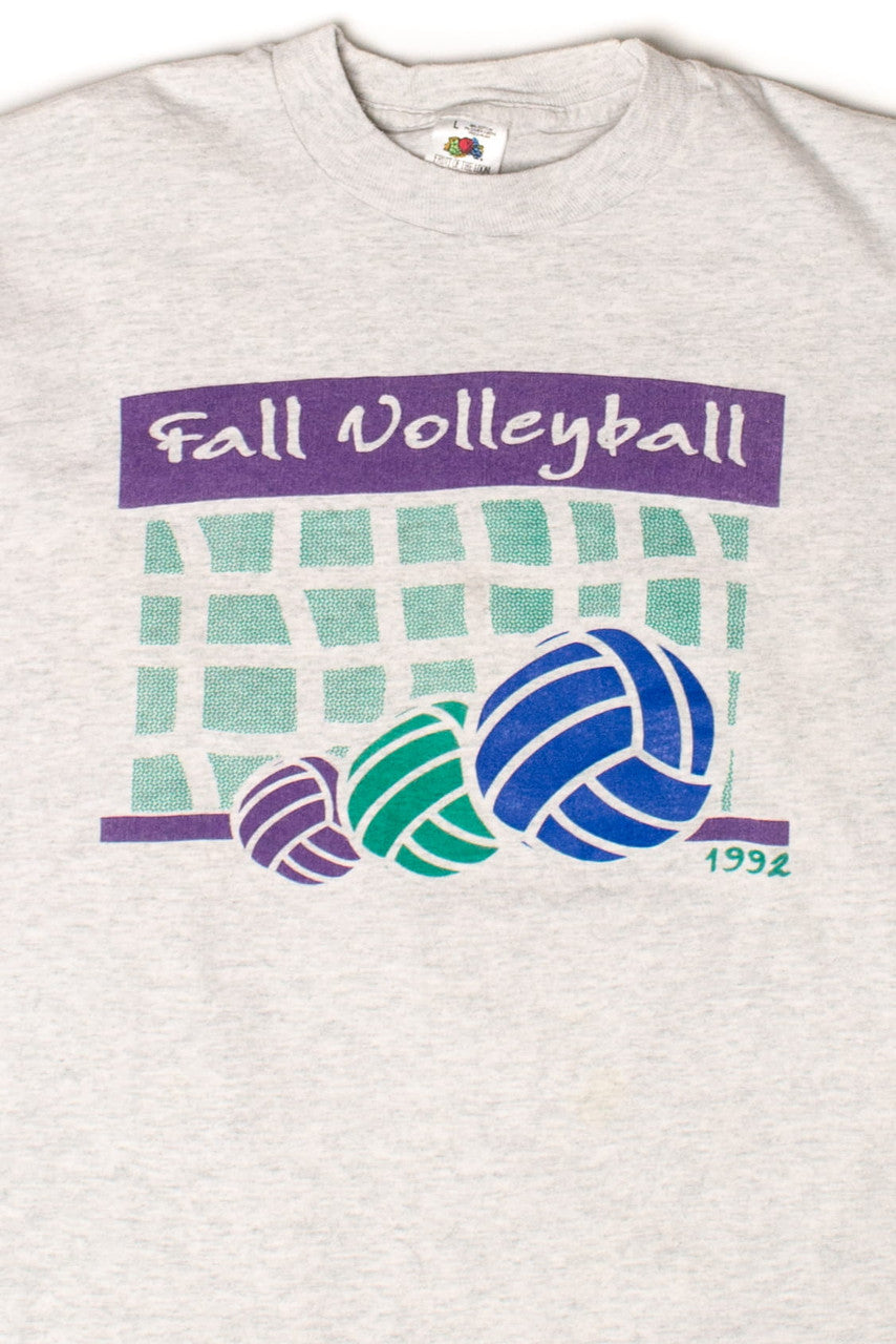 Vintage Fall Volleyball Long Sleeve T-Shirt (1992)