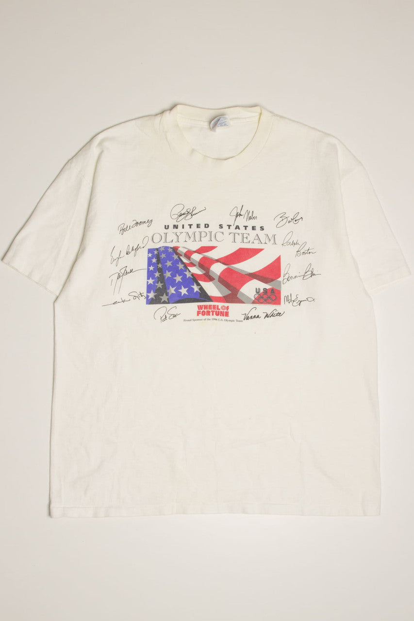 Wheel Of Fortune Olympic Team Sponsor T-Shirt (1996)