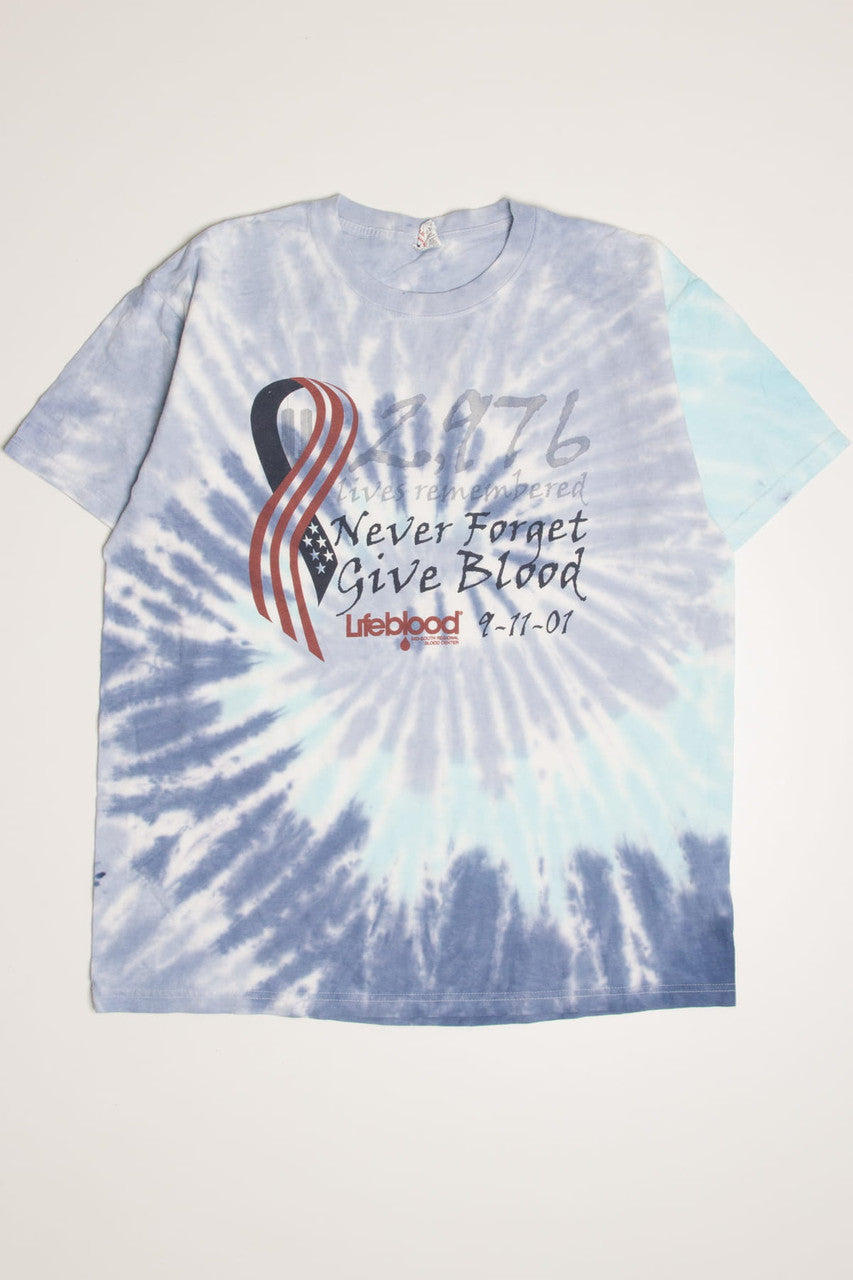 2976 Lives Remembered September 11th Tie Dye T-Shirt