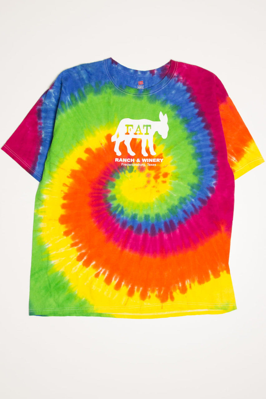 Fat Donkey Ranch & Winery Tie Dye T-Shirt