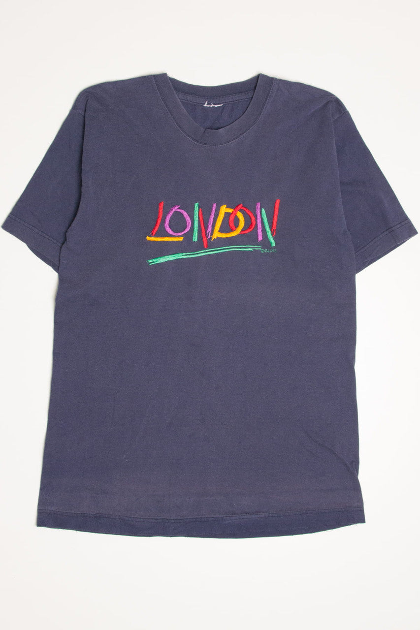 Vintage Embroidered London T-Shirt