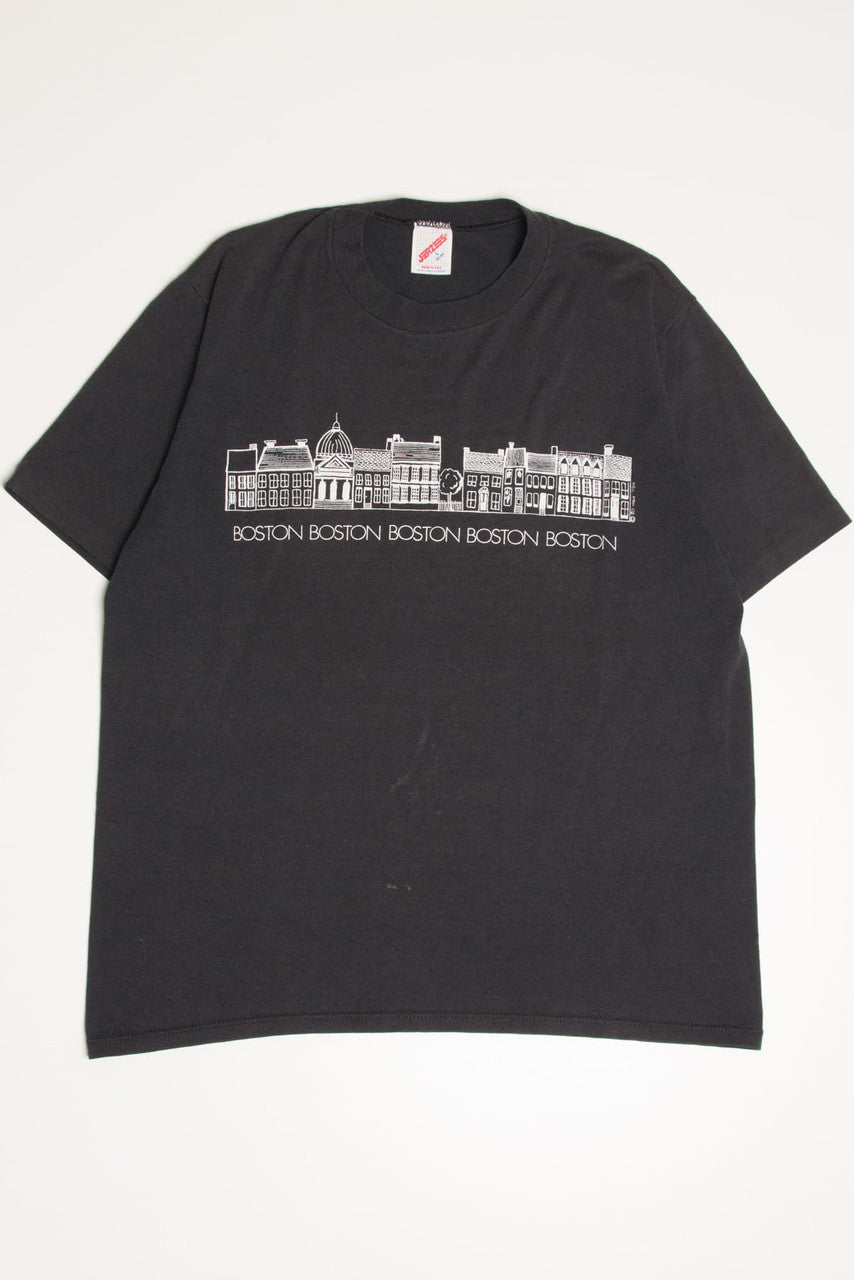 Vintage Boston Row Houses Souvenir T-Shirt