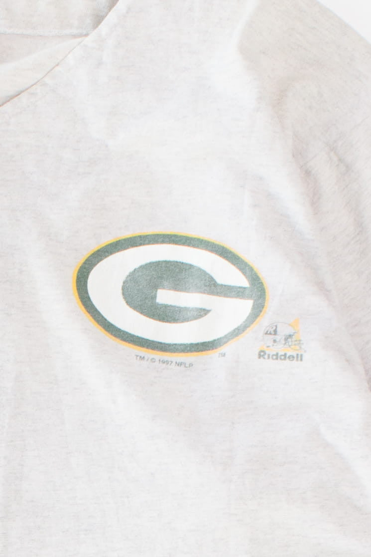 Vintage Green Bay Packers Button Up T-Shirt (1997)