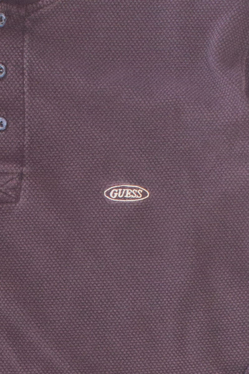 Vintage Guess Long Sleeve Henley T-Shirt