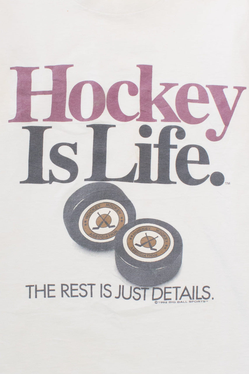 Vintage 'Hockey is Life' T-Shirt (1992)