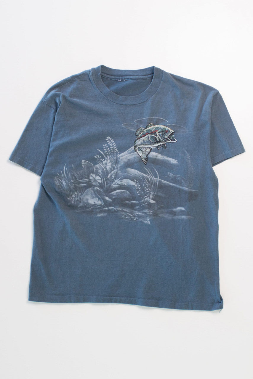 Vintage Embroidered Fish T-Shirt