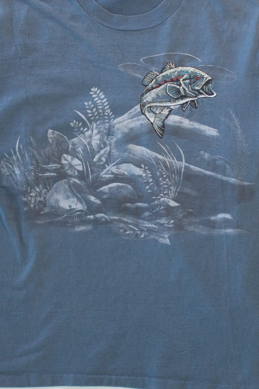 Vintage Embroidered Fish T-Shirt