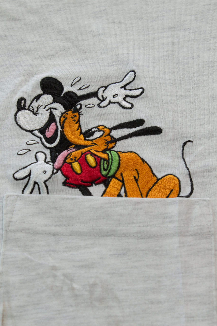 Vintage Mickey Mouse and Pluto Long Sleeve T-Shirt