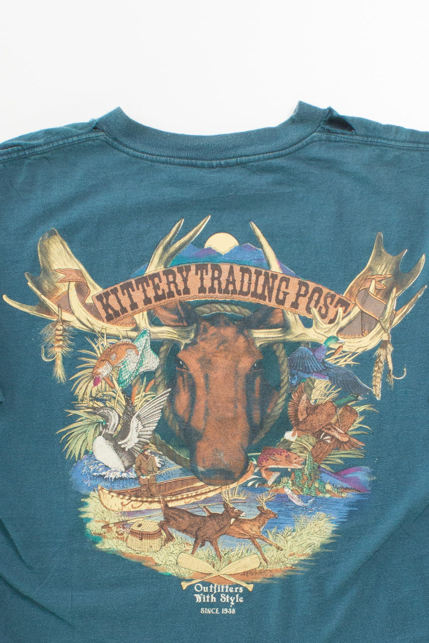 Vintage Kittery Trading Post Moose Single Stitch T-Shirt