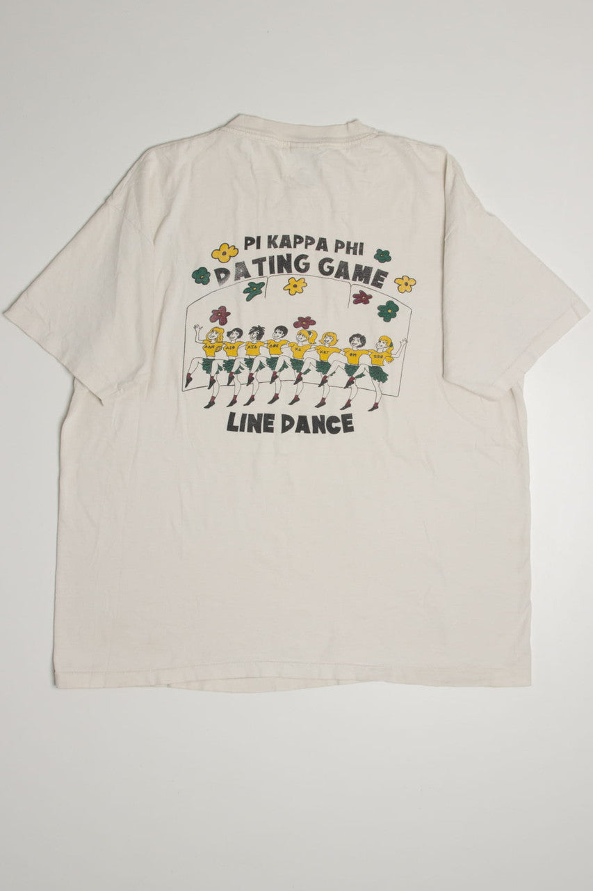 Vintage Pi Kappa Phi Dating Game 1997 T-Shirt