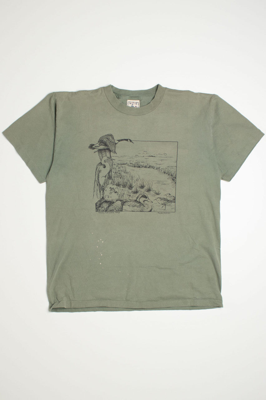 Vintage Bird Single Stitch T-Shirt