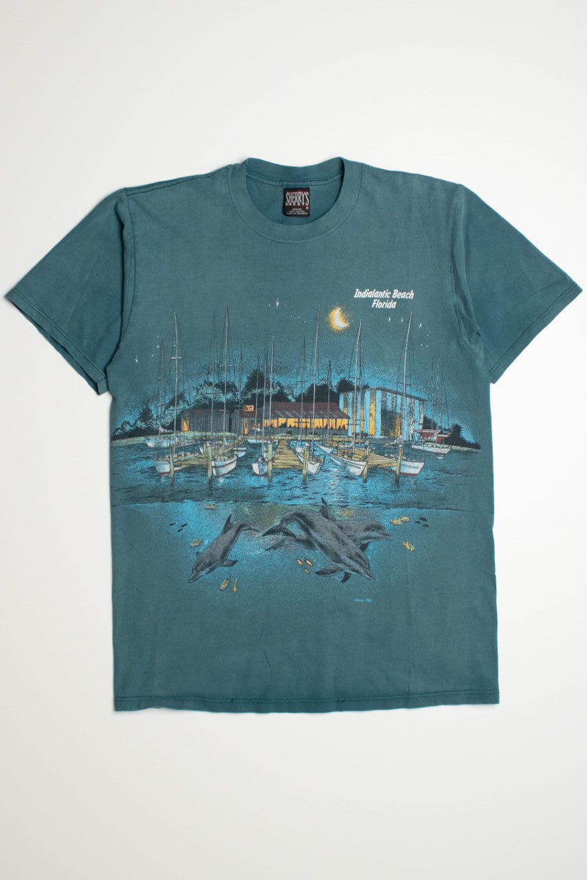 Vintage Indialantic Beach Dolphin T-Shirt