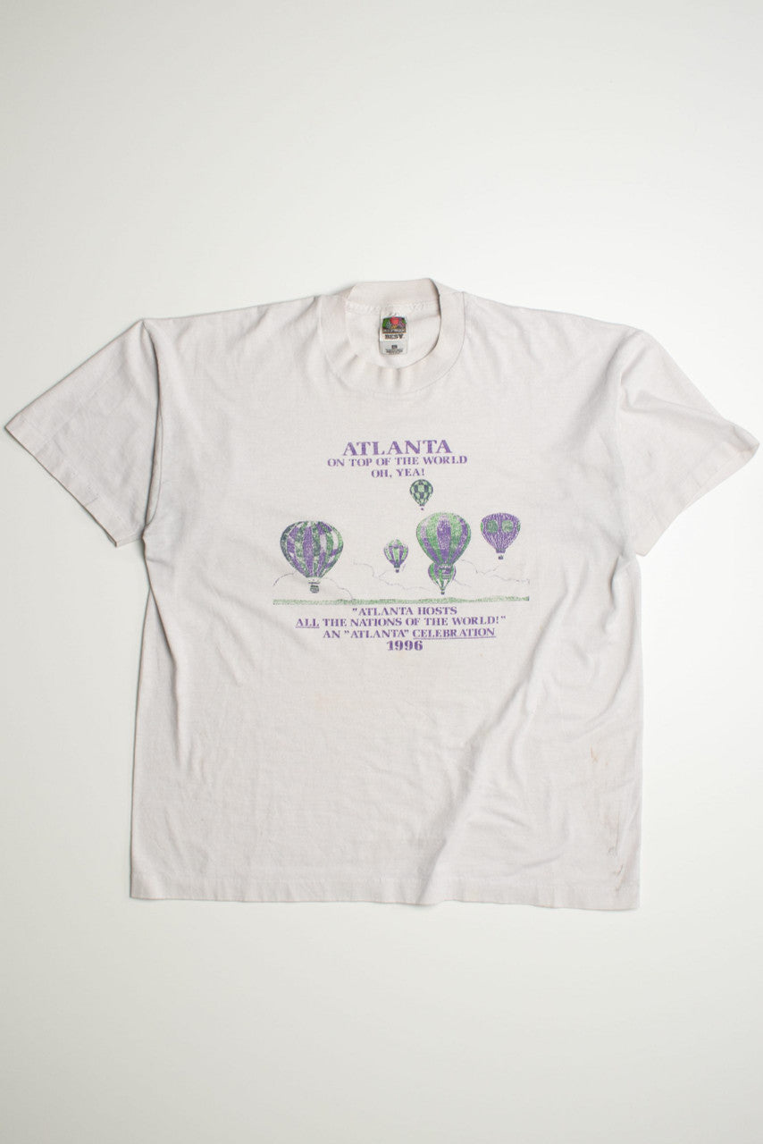 1996 Atlanta Celebration with Typo Single Stitch T-Shirt