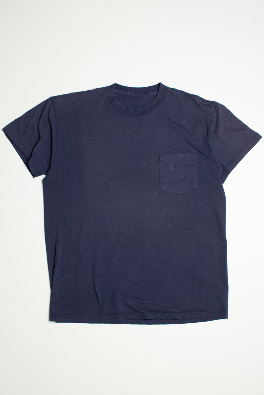 Vintage Navy Blue Single Stitch T-Shirt 1